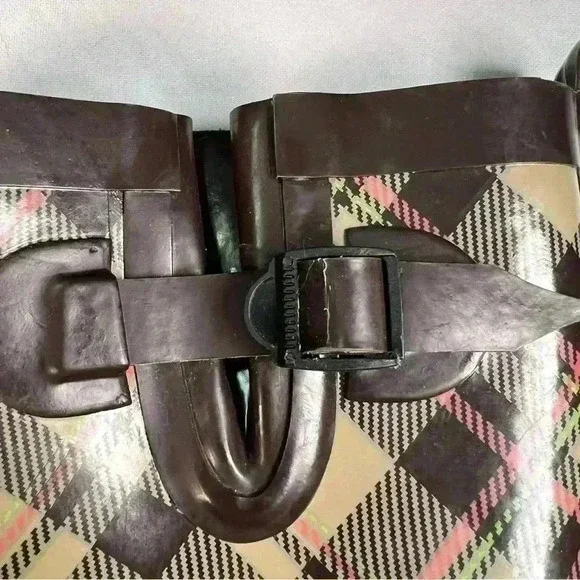 Women's CAPELLI PLAID RAIN/GARDEN BOOTS
SZ 7,brown plaid like new - Picture 3 of 8